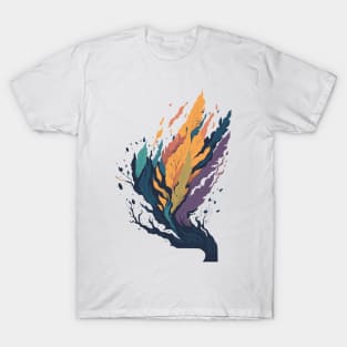 Abstract tree with colorful leaves. T-Shirt